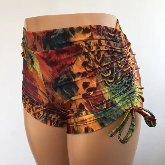 Feather Festival Hot Yoga Short long Short side strings Made in USA SXYfitness - Picture 4 of 8